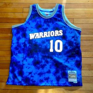 Men's Golden State Warriors Tim Hardaway Mitchell & Ness Galaxy Swingman Jersey